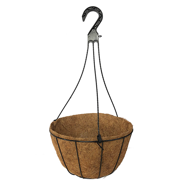 10" Coco Trad Basket w/ Plastic Hanger