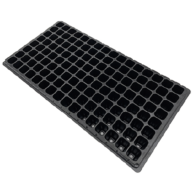 128 Square Cell Plug Tray (no vent holes)